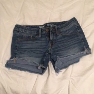Medium jean shorts, one worn 3 times